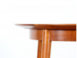 table de lampe scandinave en acajou