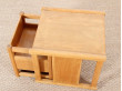 Scandinavian reversable table and chair for children, designed by Kay Bojesen