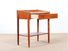 table de chevet scandinave en teck de Borge Mogensen