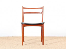 Set of 4 scandinavian teak chairs