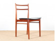 Set of 4 scandinavian teak chairs