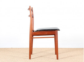 Set of 4 scandinavian teak chairs