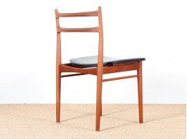 Set of 4 scandinavian teak chairs