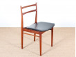 Set of 4 scandinavian teak chairs