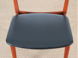 Set of 4 scandinavian teak chairs
