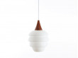 Scandinavian suspension in opaline and teak