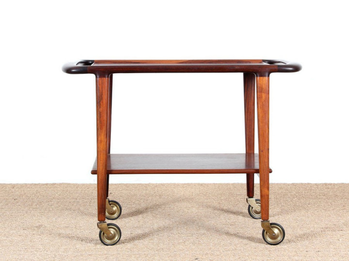 Rosewood trolley / coffee table designed by Niels O. Møller