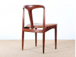 Set of 8 scandinavian rosewood chairs, by Johannes Andersen 