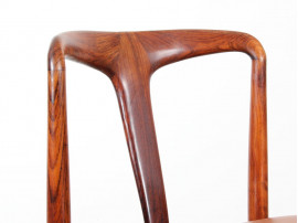 Set of 8 scandinavian rosewood chairs, by Johannes Andersen 