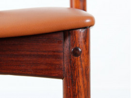 Set of 8 scandinavian rosewood chairs, by Johannes Andersen 