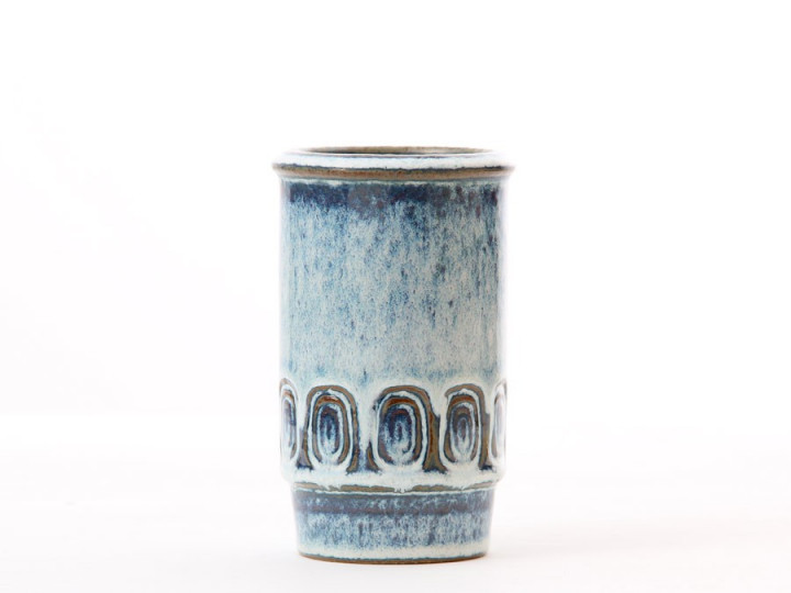 céramique scandinave Soholm Blue-Grey Vase de Maria Philippi 