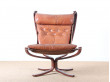 Scandinavian Falcon armchair with ottoman by Sigurd Ressel