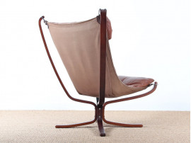 Scandinavian Falcon armchair with ottoman by Sigurd Ressel