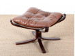 Fauteuil scandinave modèle Falcon et repose pied 