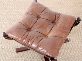 Fauteuil scandinave modèle Falcon et repose pied 