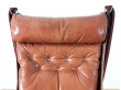 Fauteuil scandinave modèle Falcon et repose pied 