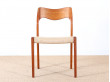 Set of four scandinavian chairs in teak, designed by Niels O. Møller, model 71