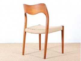 Set of four scandinavian chairs in teak, designed by Niels O. Møller, model 71