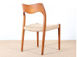 Set of four scandinavian chairs in teak, designed by Niels O. Møller, model 71