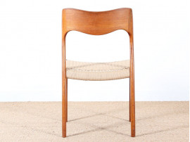 Set of four scandinavian chairs in teak, designed by Niels O. Møller, model 71