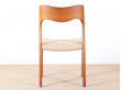 Set of four scandinavian chairs in teak, designed by Niels O. Møller, model 71