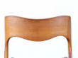 Set of four scandinavian chairs in teak, designed by Niels O. Møller, model 71