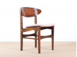 Pair of scandinavian rosewood chairs