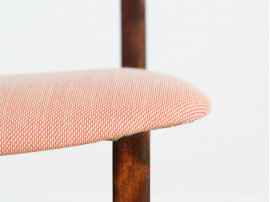 Paire de chaises scandinaves en palissandre de Rio