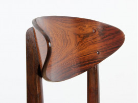 Pair of scandinavian rosewood chairs