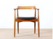 Scandinavian desk chair in teak