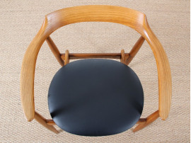 Fauteuil de bureau scandinave en teck de  Arne Wahl Iverse Modèle ST 750