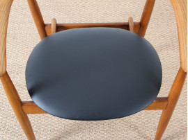 Fauteuil de bureau scandinave en teck de  Arne Wahl Iverse Modèle ST 750