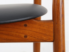 Scandinavian desk chair in teak