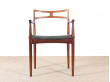 Fauteuil scandinave en palissandre de Rio de Johannes Andersen