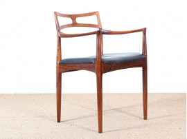 Fauteuil scandinave en palissandre de Rio de Johannes Andersen