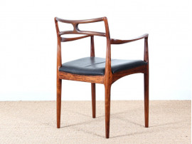 Fauteuil scandinave en palissandre de Rio de Johannes Andersen