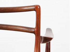 Fauteuil scandinave en palissandre de Rio de Johannes Andersen