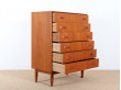 Scandinavian chest of drawers or chiffonier with 7 drawers