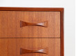 Scandinavian chest of drawers or chiffonier with 7 drawers