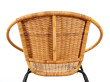 Scandinavian rattan armchair.