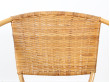 Scandinavian rattan armchair.