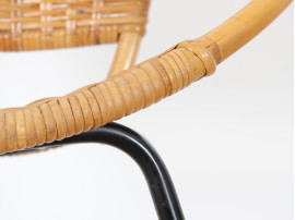 Fauteuil scandinave en rotin