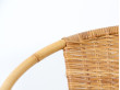 Scandinavian rattan armchair.