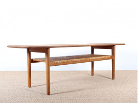 Table basse scandinave en chêne de Hans 