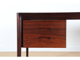 Grand bureau scandinave en palissandre de Rio de Erik Riisager Hansen