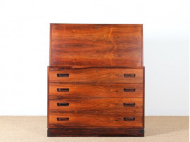 Scandinavian rosewood secretary, designed by Arne Wahl Iversen