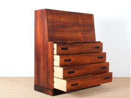 Scandinavian rosewood secretary, designed by Arne Wahl Iversen