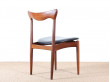 Set of 4 scandinavian chairs in teak designed by Henry Walter Klein