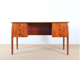 Scandinavian desk in teak.