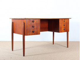 Scandinavian desk in teak.